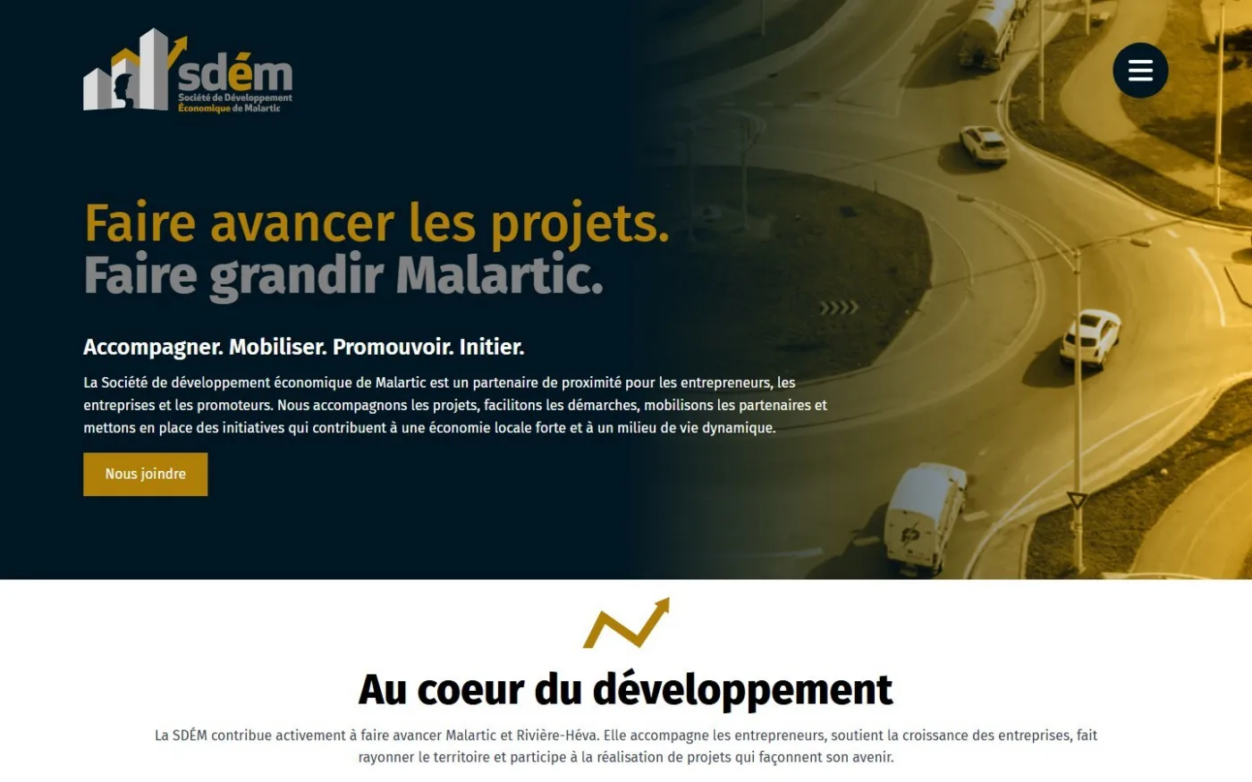 Société de développement économique de Malartic : accueil du site