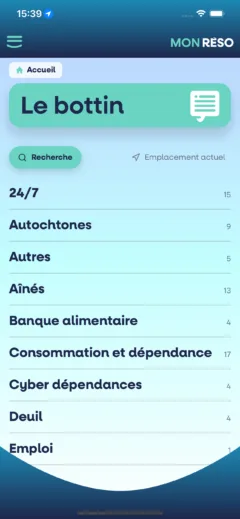 RÉSO : le bottin des ressources