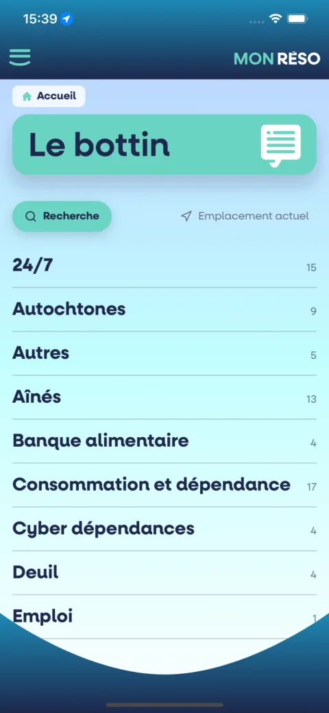 RÉSO : le bottin des ressources