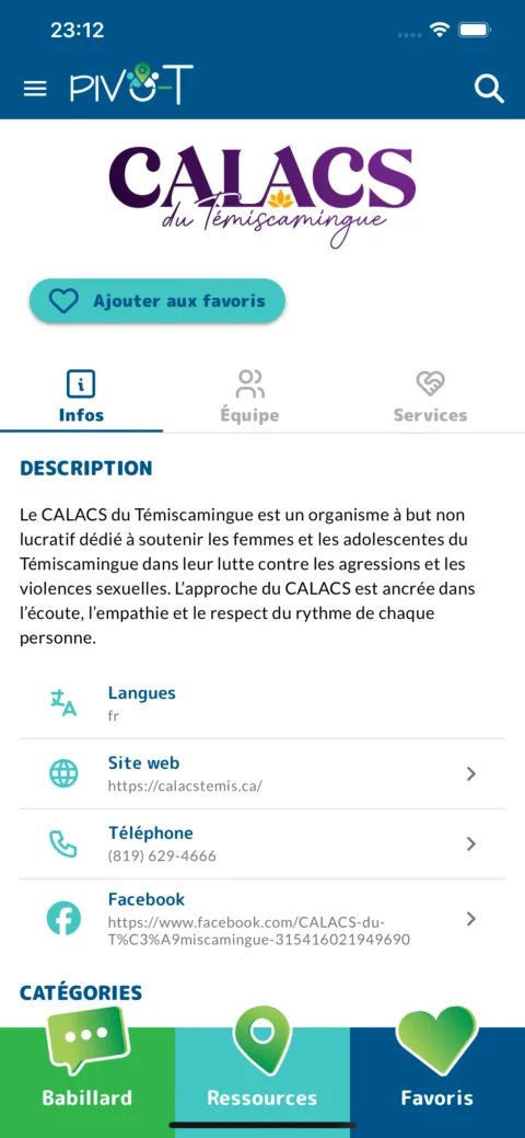 Pivo-T : fiche d’un organisme
