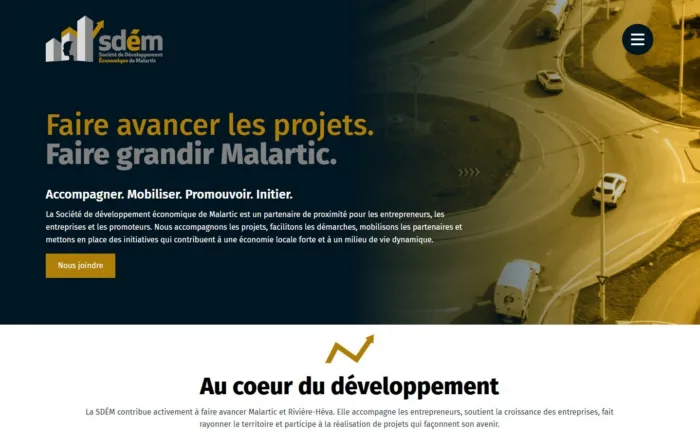 Société de développement économique de Malartic : accueil du site